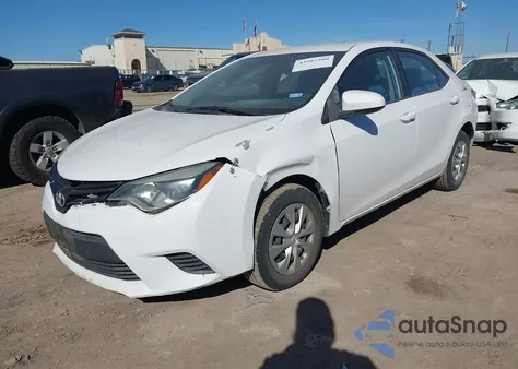 2015 Toyota Corolla L из США, поврежденный, VIN 5YFBURHE8FP230028